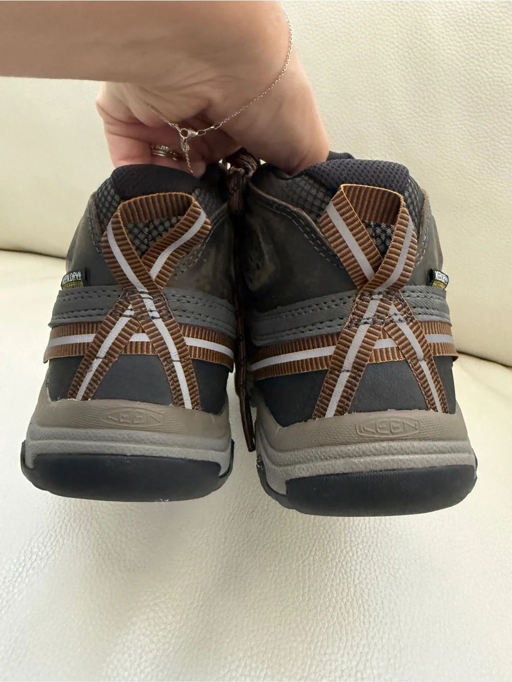 Keen men hiking